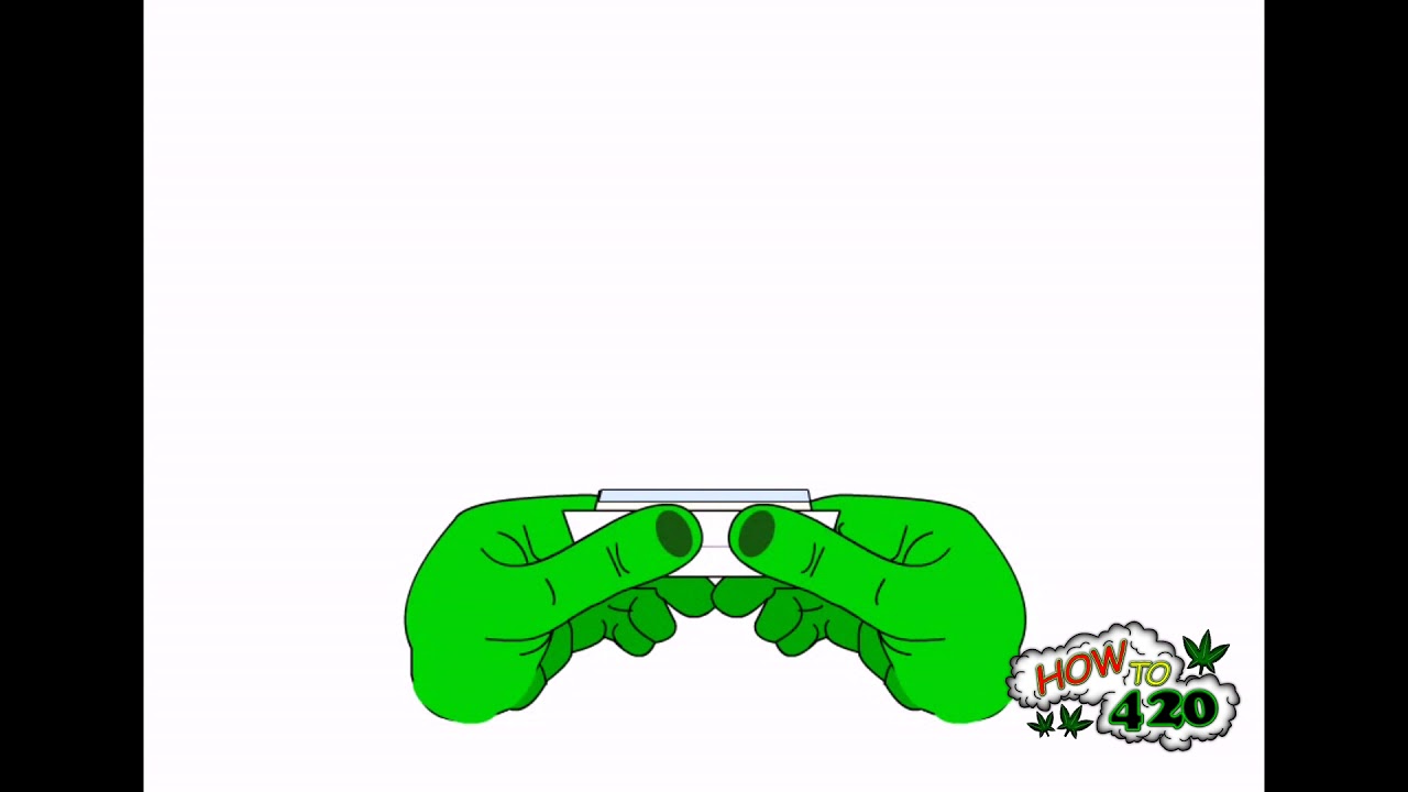 Rolling a joint - animated clip