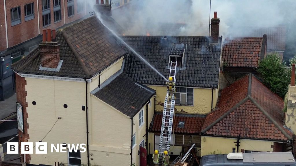 Cannabis factory found after fire in Norwich pub