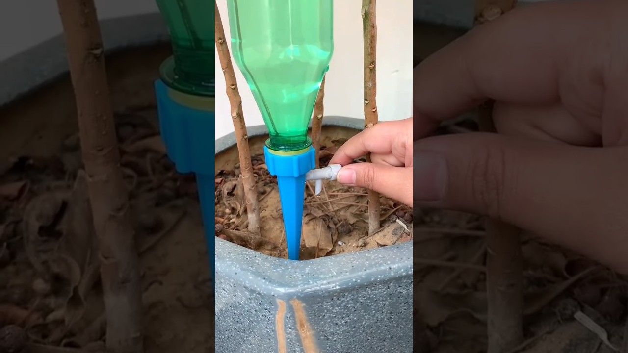 Drip Irrigation kit for Home Garden plants, Self-Watering Spikes Plants, AutomaticWater(Link in Bio)