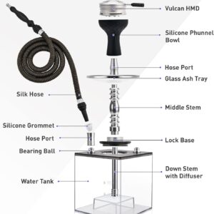 glass water hookah