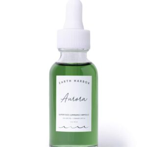 Earth Harbor | AURORA Superfood Luminance Ampoule | 100% Botanical Skin Treatment | Calm and Illuminate | Seaweed & Cannabis Sativa |1 fl oz
