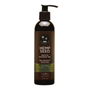 Hemp Seed Bath & Shower Gel - 8 oz - Moisturizing Formula with Hemp Seed Oil