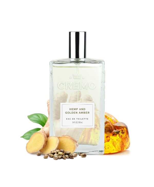 Cremo Hemp & Golden Amber Cologne Spray, A Unique Yet Sophisticated Blend of Hemp, Ginger and Golden Amber, 3.4 Fl Oz - Image 2