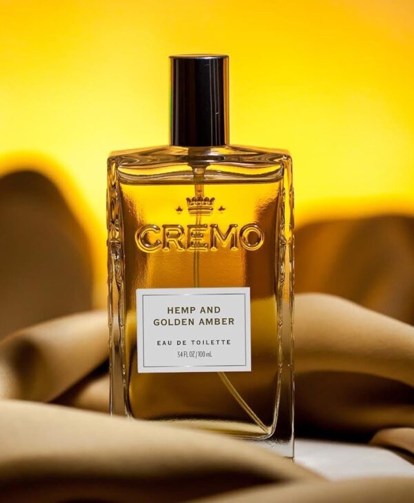 Cremo Hemp & Golden Amber Cologne Spray, A Unique Yet Sophisticated Blend of Hemp, Ginger and Golden Amber, 3.4 Fl Oz - Image 4