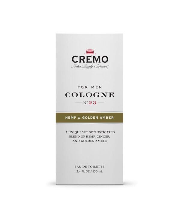 Cremo Hemp & Golden Amber Cologne Spray, A Unique Yet Sophisticated Blend of Hemp, Ginger and Golden Amber, 3.4 Fl Oz - Image 6