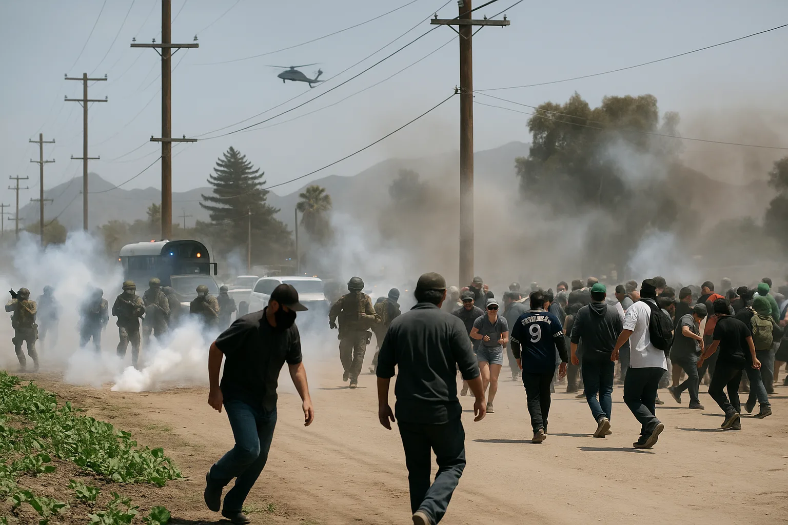 Hundreds Detained in Chaotic Immigration Raid on Ventura County Cannabis Farms