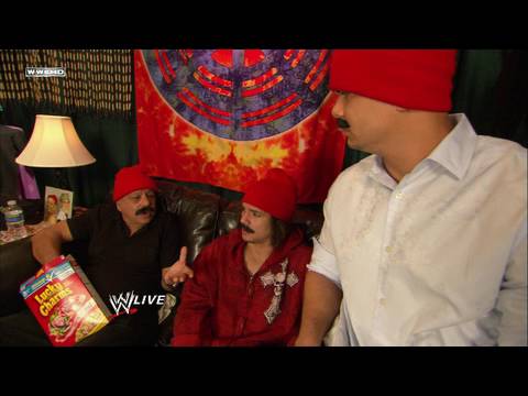 Raw guest hosts Cheech and Chong try to connect with the