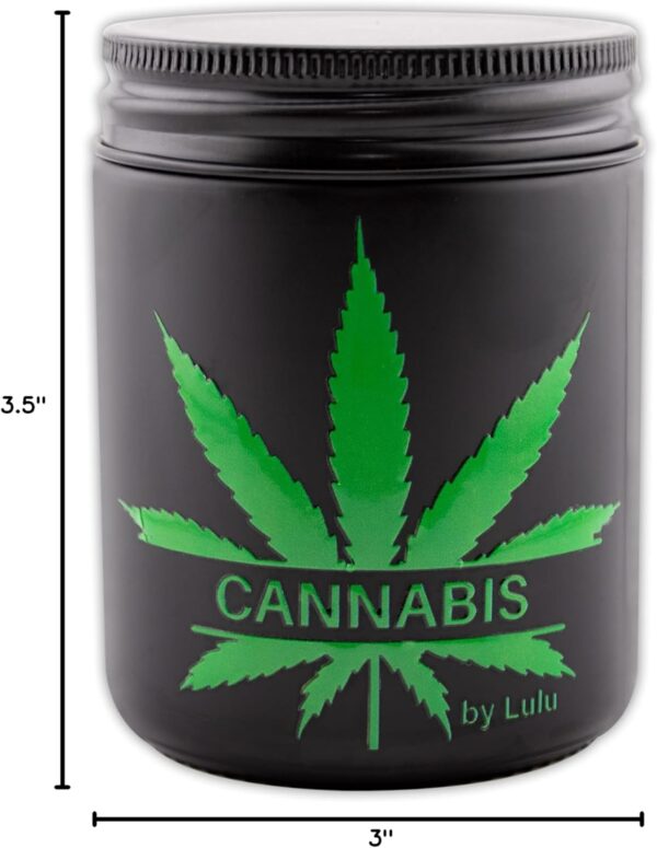 Lulu Candles | Cannabis | Luxury Scented Soy Jar Candle | Hand Poured in The USA | Highly Scented & Long Lasting | 8 Oz. Mason Jar - Image 4