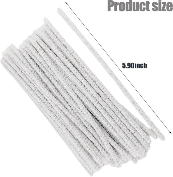 25 Pcs Pipe Cleaners, 5.9 Inch Disposable Soft Bristle Pipe Cleaners for Pipe Smoking Cleaning Glass Pipes Smoking Pipe Cleaners Craft Supplies Tool Smoking Accessories - Image 2