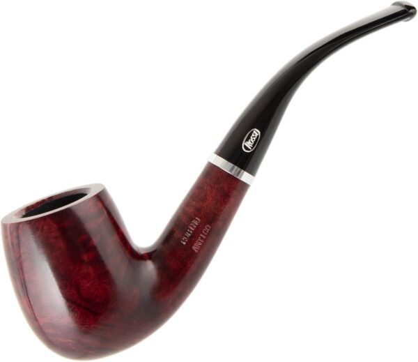 Rossi Rubino Antico Handmade Briar Pipe by Savinelli - Deep Red Hand Brushed Stain With Polished Finish & Rich Wood Grain, 6mm (8606) - Image 5