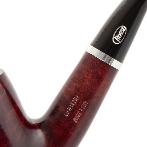 Rossi Rubino Antico Handmade Briar Pipe by Savinelli - Deep Red Hand Brushed Stain With Polished Finish & Rich Wood Grain, 6mm (8606) - Image 9
