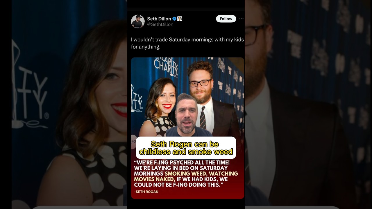 Seth Rogen can smoke weed and not have kids if he so chooses #sethrogen #comedy #marijuana #children
