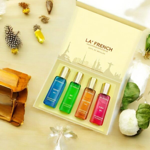 La Frenche Perfume Gift Set 4X20ml - with Paris New York Tokyo Rio - Luxury Perfume Gift Set - Spicy Fresh Long Lasting Fragrance Perfumes For Men & Women - Image 2