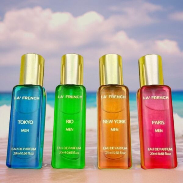 La Frenche Perfume Gift Set 4X20ml - with Paris New York Tokyo Rio - Luxury Perfume Gift Set - Spicy Fresh Long Lasting Fragrance Perfumes For Men & Women - Image 3