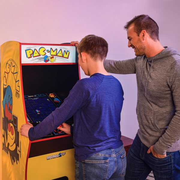 Arcade1Up PAC-MAN Deluxe Arcade Machine, built for your home, with 5-foot-tall full-size stand-up cabinet, 14 classic games, and 17-inch screen - Image 6
