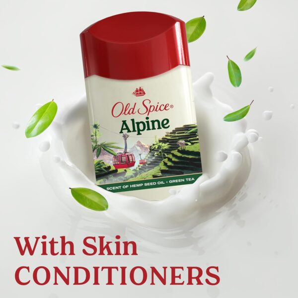Old Spice Men's Antiperspirant & Deodorant Alpine with Hemp Oil, 2.6oz (Pack of 3) - Image 6