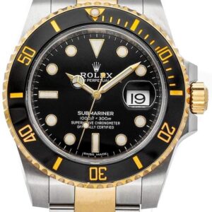 Rolex Submariner Date Black Dial Yellow Gold/Steel Men's Watch 116613LN-0001