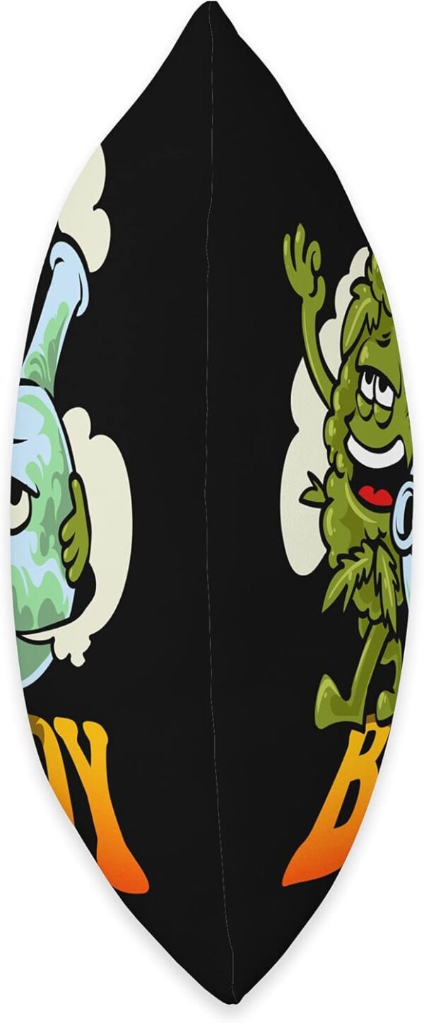 Bong And Marijuana Bud Bong Buddy Throw Pillow - Image 2