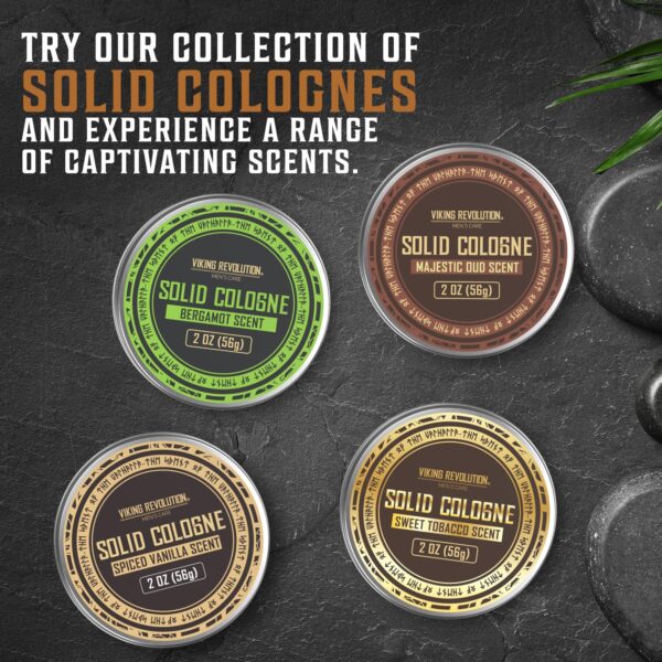 Viking Revolution Sweet Tobacco Solid Cologne for Men - 2 Oz Balm Perfume - Travel Wax (1 Pack) - Image 5