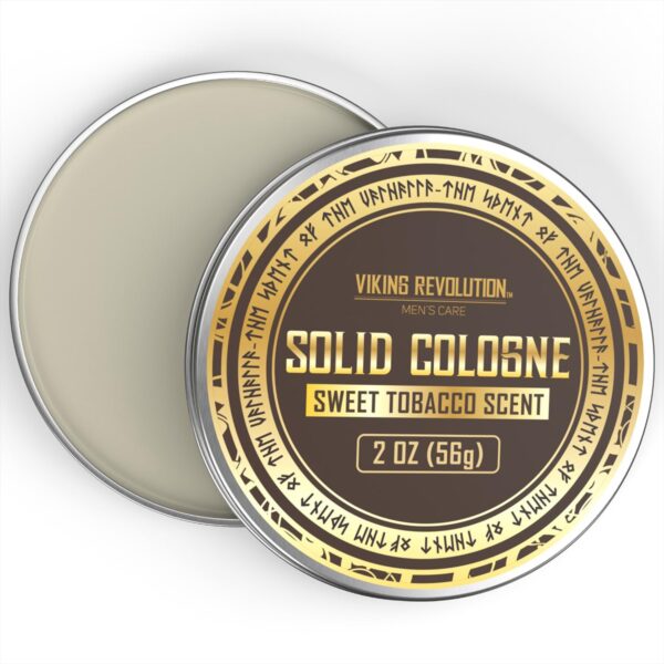 Viking Revolution Sweet Tobacco Solid Cologne for Men - 2 Oz Balm Perfume - Travel Wax (1 Pack) - Image 6