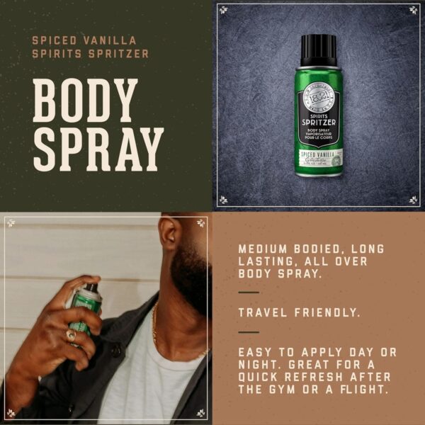 18.21 Man Made Men’s Spirits Spritzer, 3.4 oz. - Long-Lasting All Over Body Spray with Masculine Aromatics - Gifts for Him - Image 2