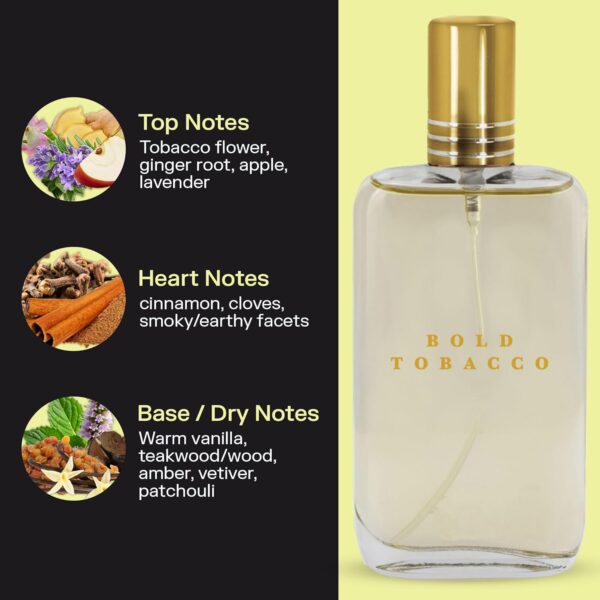 PB ParfumsBelcam Bold Tobacco Eau De Toilette Spray, Our Version of Tobacco Vanille, 3.4 fl.oz. - Image 3
