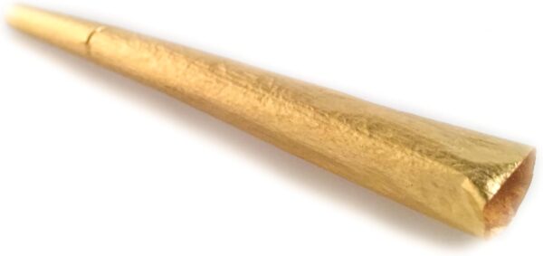 Shine Papers Launch Pack Gold King Size Rolling Papers and Glass Tip for Luxury Gifts with Natural Raw Hemp and 24k Paper - Image 2