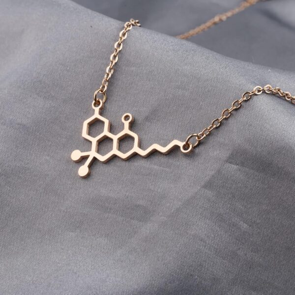 TGBJE THC Molecule Necklace CBD Necklace Pot Lovers Gift Cannabis 420 Science Chemistry - Image 5
