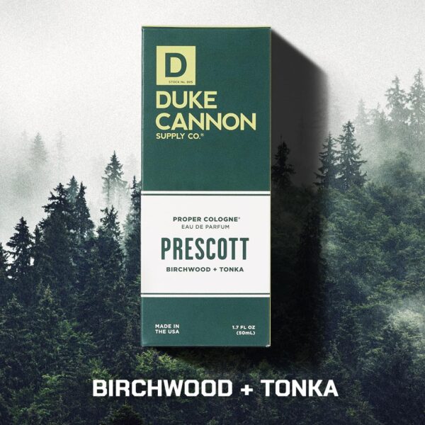Duke Cannon Proper Cologne Prescott | Men's Eau de Parfum | Birchwood and Tonka | Woodsy, Rich, Long-Lasting Scent | 1.7 fl oz - Image 6