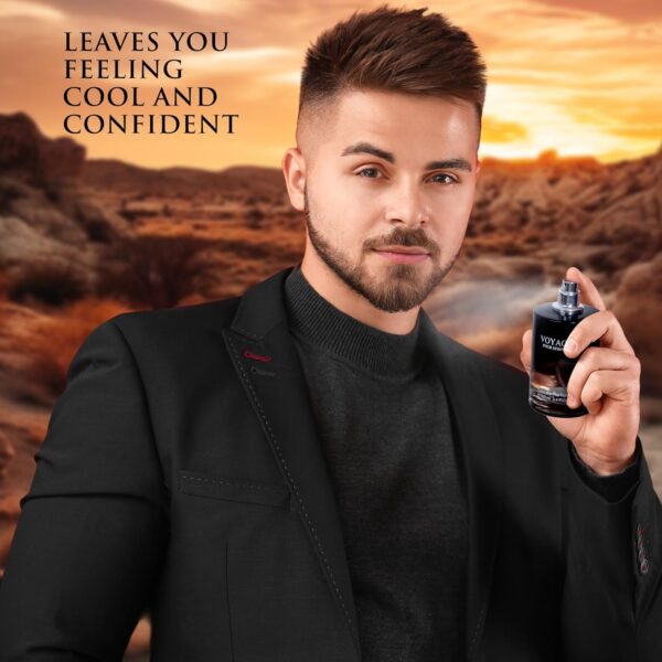 Voyage for Men Eau De Parfum - Sophisticated Male Fragrance Composition of bergamot, Pepper, Lavender, Star Anise & Nutmeg - Base of Peppery & Vanilla - Go-To Daily Scent - Elegant 100ml Bottle - Image 5