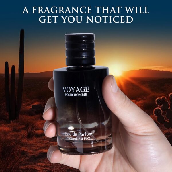 Voyage for Men Eau De Parfum - Sophisticated Male Fragrance Composition of bergamot, Pepper, Lavender, Star Anise & Nutmeg - Base of Peppery & Vanilla - Go-To Daily Scent - Elegant 100ml Bottle - Image 6