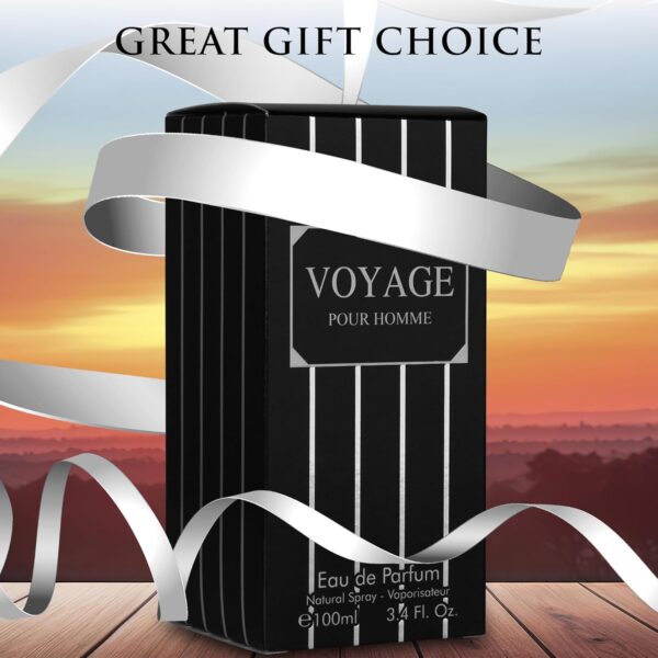 Voyage for Men Eau De Parfum - Sophisticated Male Fragrance Composition of bergamot, Pepper, Lavender, Star Anise & Nutmeg - Base of Peppery & Vanilla - Go-To Daily Scent - Elegant 100ml Bottle - Image 7