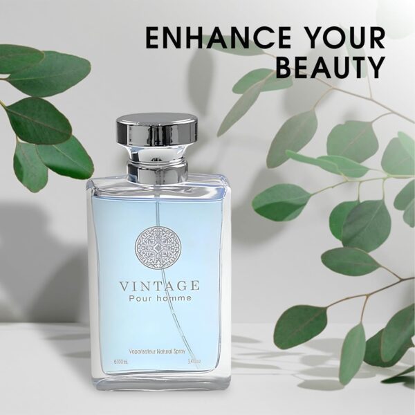 Cologne for Men Vintage Pour Hommer Scent Men 's Perfume With Fresh Notes Long Lasting 3.4 Fl Oz Fragrance for Daily Used - Image 3