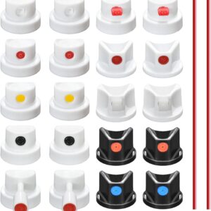 Universal Spray Can Nozzle Kit for Montana/Different Spray Cans - 20 Assorted Caps & Tips - Graffiti, Auto Repair, DIY Projects - High-Efficiency Paint Saver & Handle Attachments