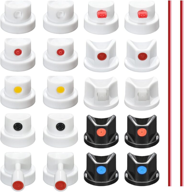 Universal Spray Can Nozzle Kit for Montana/Different Spray Cans - 20 Assorted Caps & Tips - Graffiti, Auto Repair, DIY Projects - High-Efficiency Paint Saver & Handle Attachments