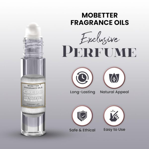MOBETTER FRAGRANCE OILS Credo Playa From The Hemoliya Men Cologne Body Oil 1/3 oz roll on - Image 3