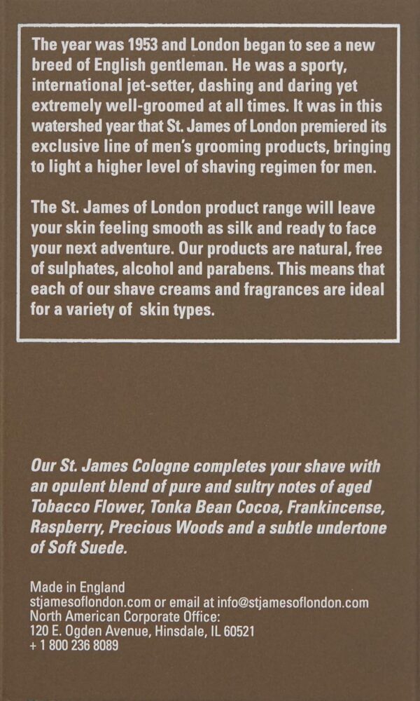 St James of London Tonka & Tobacco Flower Cologne, 1.69 Fl Oz - Image 3