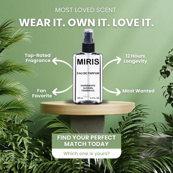 MIRIS No. 59802 | Inspired | Men Eau de Parfum | 3.4 Fl Oz - Image 4