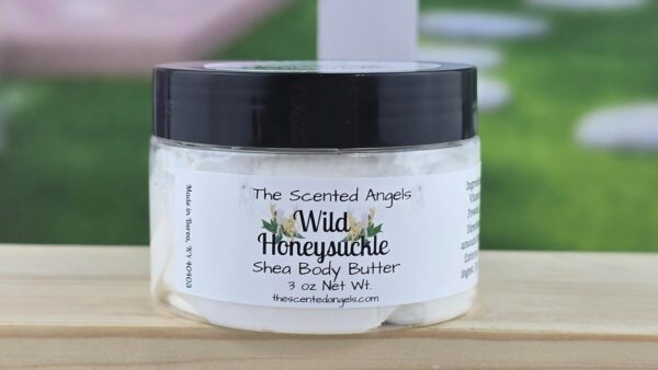 TSA Handmade Whipped Shea Butter Wild Honeysuckle Body Butter Cream, Luxury Body Lotion for Dry Skin, Daily Moisturizing Shea Butter, Vitamin E, Mothers, Fathers, Women, Men, Teens, 3 oz Jar (3 oz, Wild Honeysuckle) - Image 2