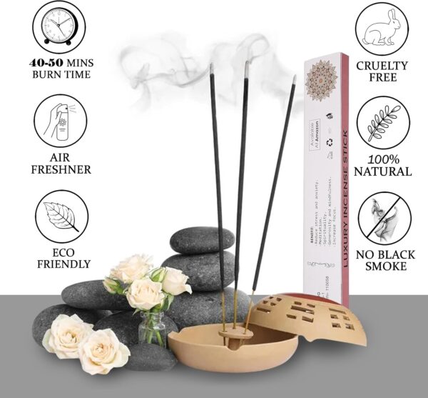 Luxury Cannabis Incense Sticks Hand Rolled Pack of 4 x 20 Sticks - Image 3