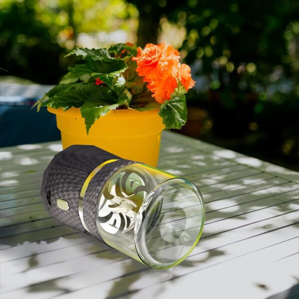 Unique Electric Herb Grinder, Small Spice Grinder Electric herb Grinders Mini Size 2x3.5inches with 2pcs 1.7oz/50ml Glass Jar Herb Jar Portable Grinders Rechargeable Automatic herb Grinder - Image 6