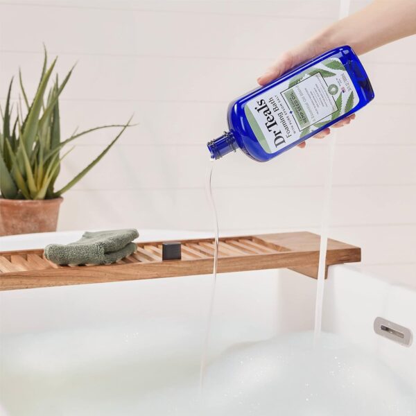 Dr Teal's Foaming Bath with Pure Epsom Salt, Cannabis Sativa Hemp Seed Oil, 34 fl oz (Pack of 4) - Image 5