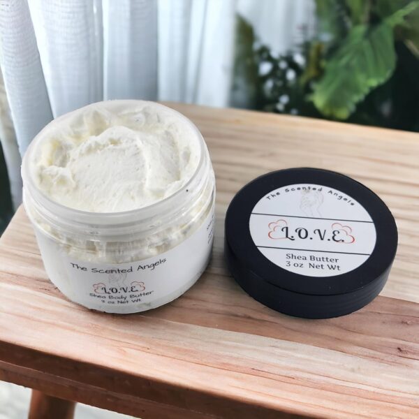 TSA Handmade L.O.V.E. Scented Whipped Shea Body Butter, Daily Moisturizing Shea Butter, Sunflower Oil, Mothers, Fathers, Women, Men, Teens, 3 oz Jar - Image 2