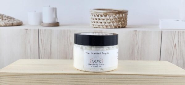 TSA Handmade L.O.V.E. Scented Whipped Shea Body Butter, Daily Moisturizing Shea Butter, Sunflower Oil, Mothers, Fathers, Women, Men, Teens, 3 oz Jar - Image 3