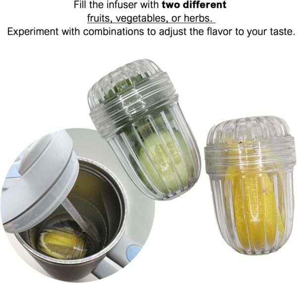 2PCS Fruit Infuser,Tea infuser for Wide Mouth Bottles.,Compatible with Stanley,Hydro Flask, Iron Flask,Takeya, ThermoFlask and Similar - Image 3