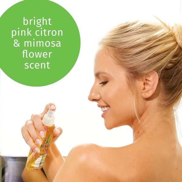 Hempz Fresh Fusions Pink Citron & Mimosa Flower Energizing Herbal Body Mist & Refresher, 4.4 Fl Oz - Image 4