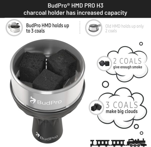 Hookah Silicone Bowl with ProH3 Shisha Heat Management Charcoal Holder Bundle - Image 6