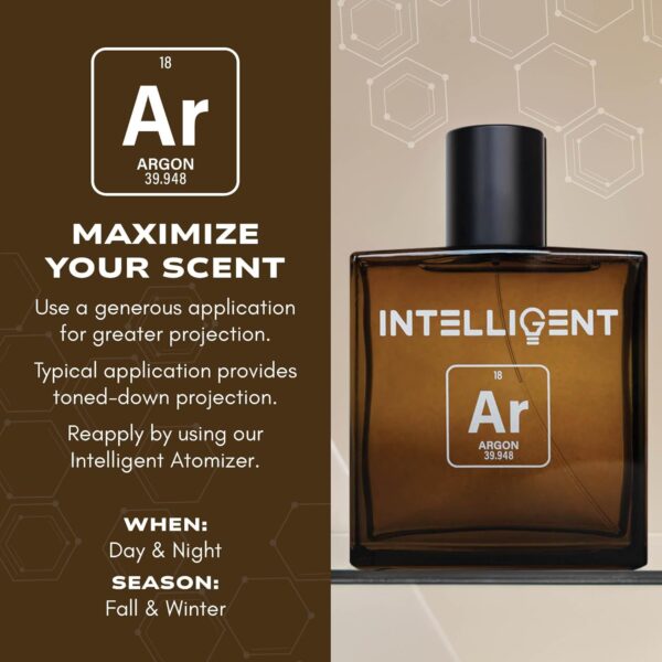 Intelligent Argon Eau de Parfum | Cologne for Men | Dark, Aromatic, and Tantalizing | 3.4 Fl Oz (100 mL) - Image 4