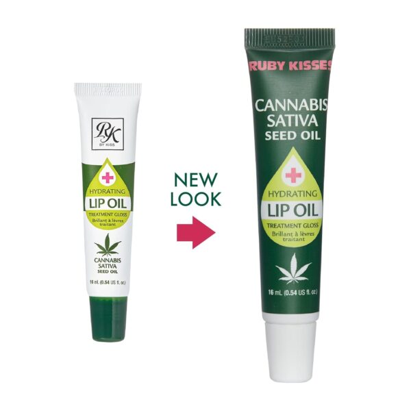Ruby Kisses Hydrating Lip Oil Cannabis Sativa Hemp Seed RLO04D1 (3 PACK) - Image 2