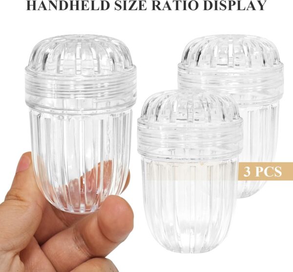 3PCS Tea Infuser,Plastic Mesh Detachable Tea Filter Strainer Balls for Loose Leaf Tea/Coffee/Fruit, Compatible with Stanley/Hydro Flask Wide Mouth Bottles, Transparent Tea Diffuser Basket with Lid - Image 3